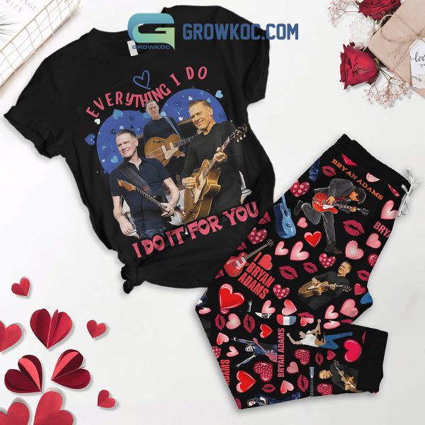Bryan Adams Do It For Valentine Fleece Pajamas Set