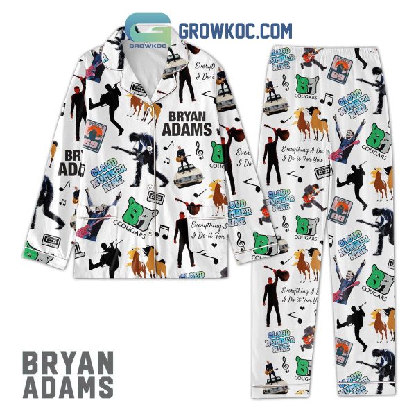 Bryan Adams Fan Polyester Pajamas Set