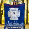 Carolina Panthers Bank of America Stadium Legends Fleece Blanket Quilt