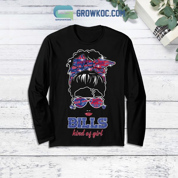 Buffalo Bills Kind Of Girl Mafia Bill Fleece Pajamas Set Long Sleeve