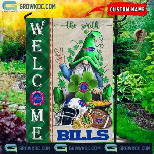 Buffalo Bills St. Patrick’s Day Shamrock Personalized Garden Flag