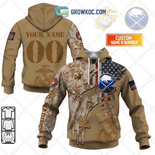 Buffalo Sabres Marine Corps Personalized Hoodie Shirts