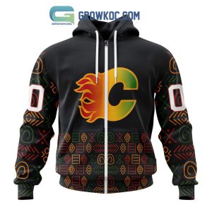 Calgary Flames Black History Month Personalized Hoodie Shirts