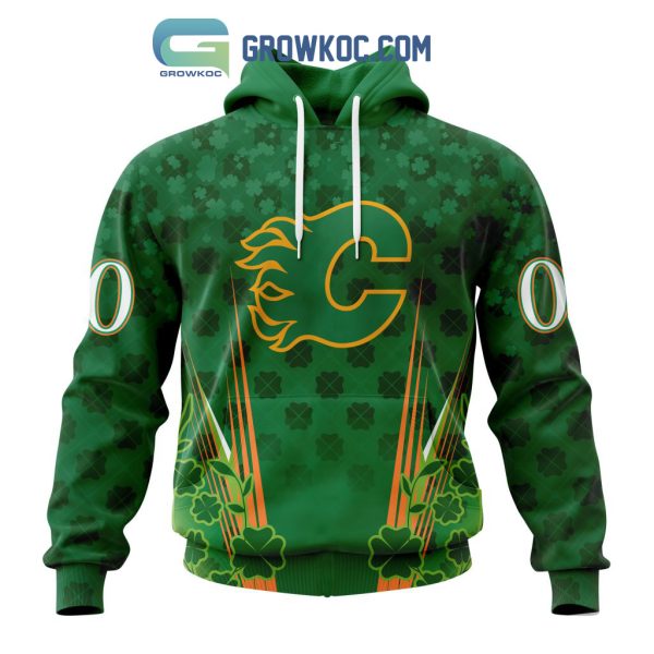 Calgary Flames St. Patrick’s Day Personalized Hoodie Shirts