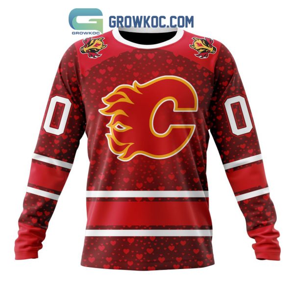 Calgary Flames Valentines Day Fan Hoodie Shirts
