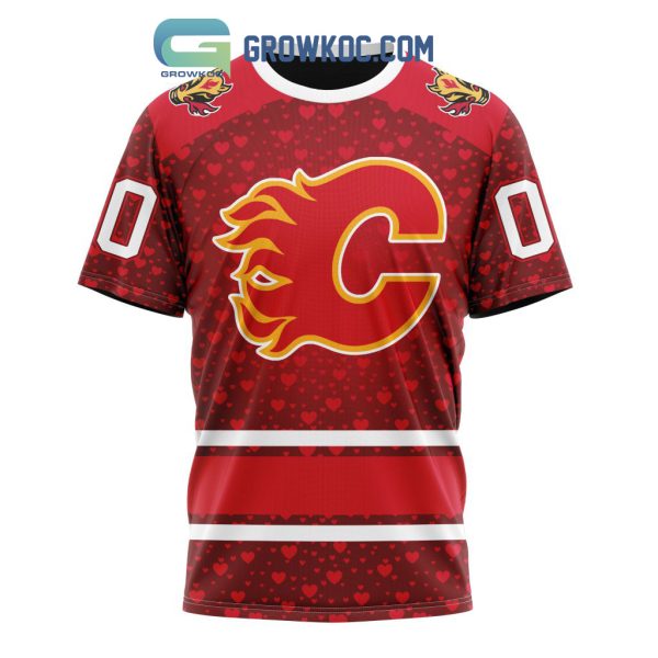 Calgary Flames Valentines Day Fan Hoodie Shirts