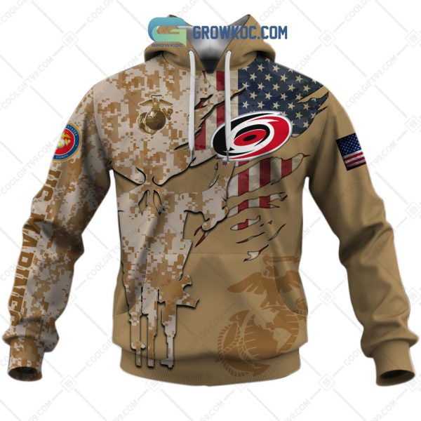 Carolina Hurricanes Marine Corps Personalized Hoodie Shirts