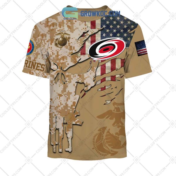 Carolina Hurricanes Marine Corps Personalized Hoodie Shirts