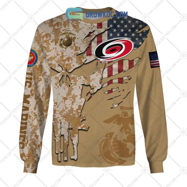 Carolina Hurricanes Marine Corps Personalized Hoodie Shirts