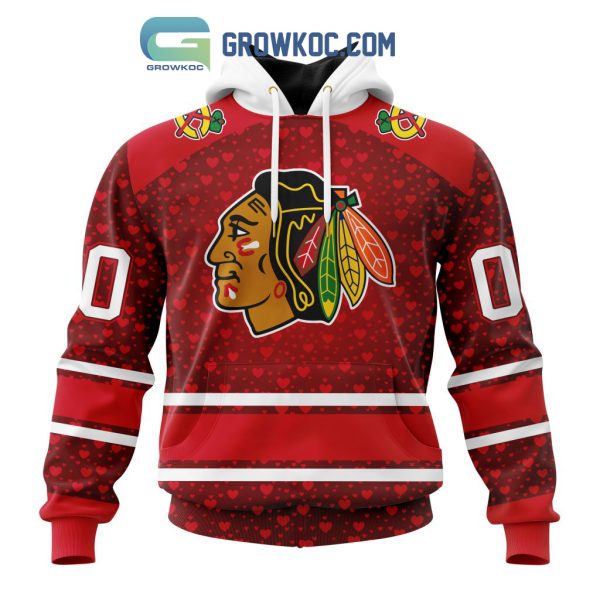 Chicago Blackhawks Valentines Day Fan Hoodie Shirts