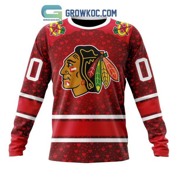 Chicago Blackhawks Valentines Day Fan Hoodie Shirts