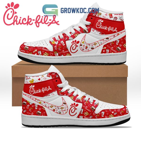 Chick-fil-A Drink Fan Air Jordan 1 Shoes Sneaker