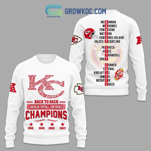 Chiefs Back To Back American Football Conference Champions Hoodie T Shirt Sweatshirt