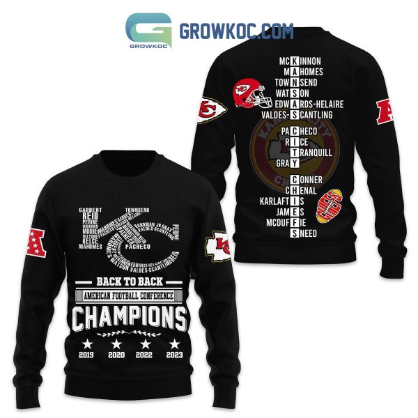 Chiefs Back To Back American Football Conference Champions Hoodie T Shirt Sweatshirt