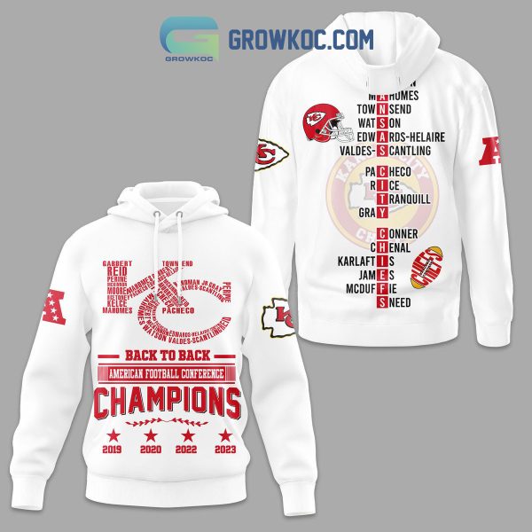 Chiefs Back To Back American Football Conference Champions Hoodie T Shirt Sweatshirt