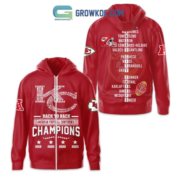 Chiefs Back To Back American Football Conference Champions Hoodie T Shirt Sweatshirt