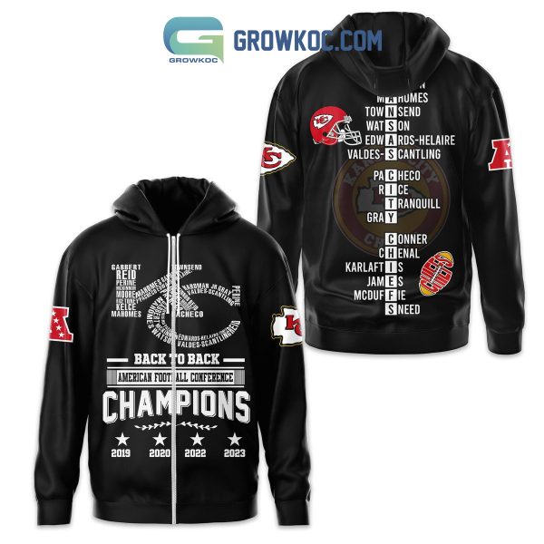 Chiefs Back To Back American Football Conference Champions Hoodie T Shirt Sweatshirt