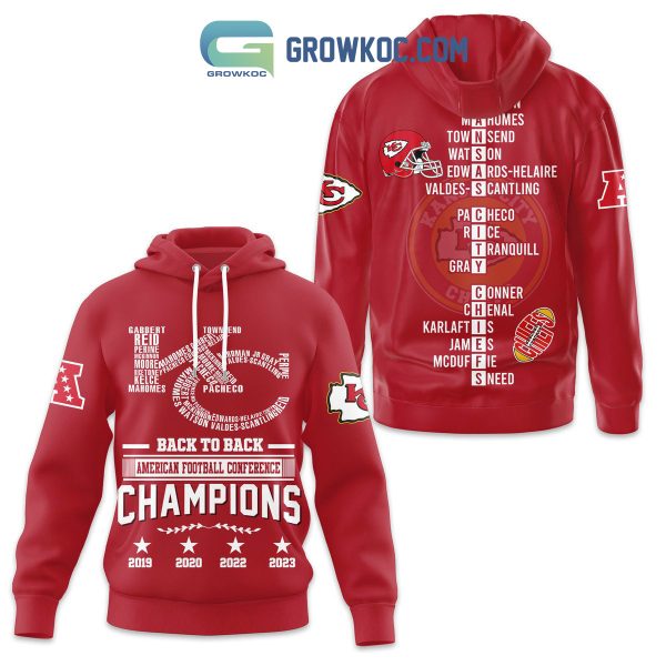 Chiefs Back To Back American Football Conference Champions Hoodie T Shirt Sweatshirt