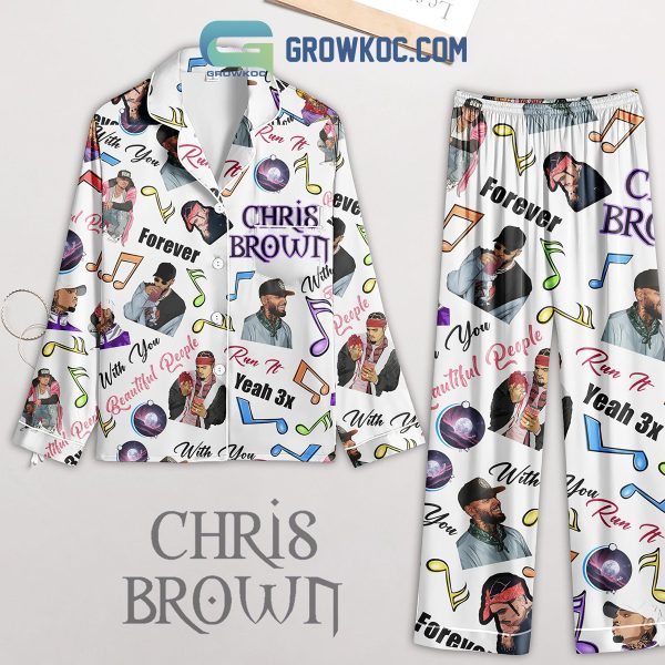Chris Brown Forever Yeah Polyester Pajamas Set