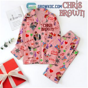 Chris Brown Ruff You Up Valentine Polyester Pajamas Set