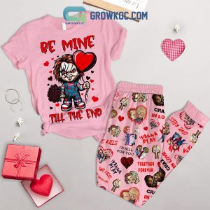 Chucky Be Mine Till Valentine Fleece Pajamas Set