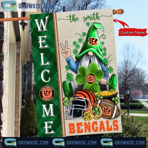 Cincinnati Bengals St. Patrick’s Day Shamrock Personalized Garden Flag