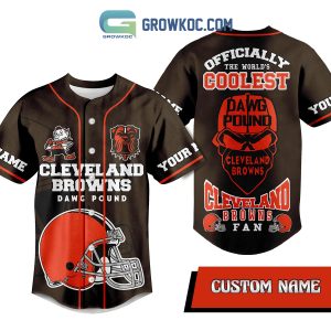 Cleveland Browns Dawg Proud Fan Personalized Baseball Jersey