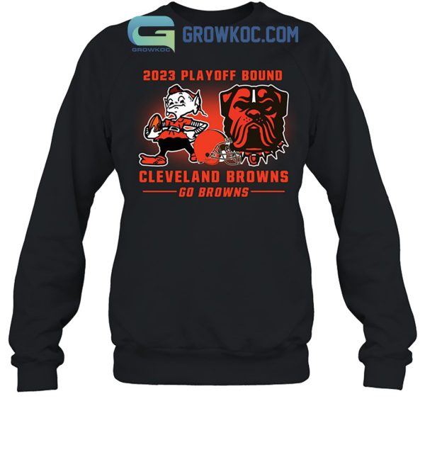 Cleveland Browns Go Browns 2023 Playoff Bound T-Shirt