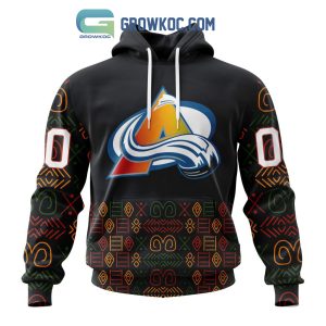 Colorado Avalanche Black History Month Personalized Hoodie Shirts