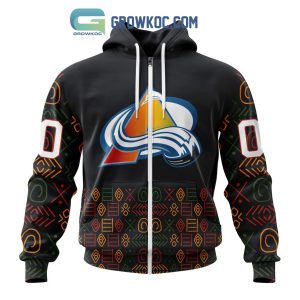 Colorado Avalanche Black History Month Personalized Hoodie Shirts