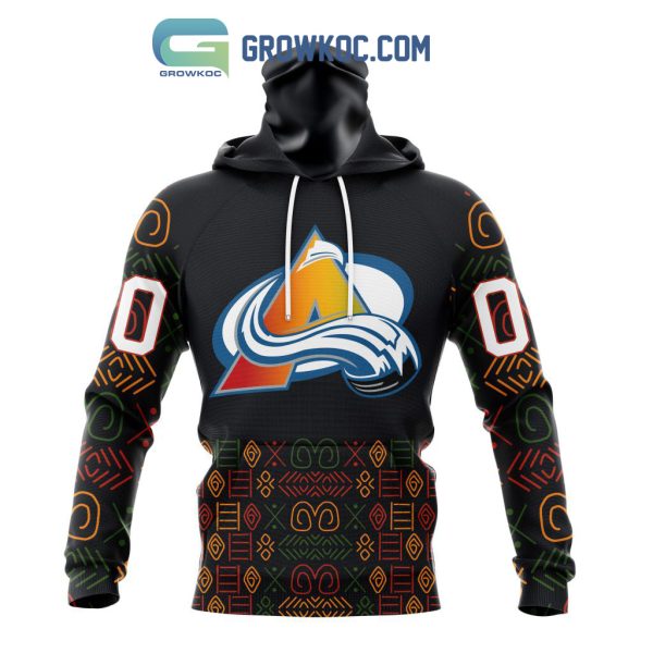 Colorado Avalanche Black History Month Personalized Hoodie Shirts