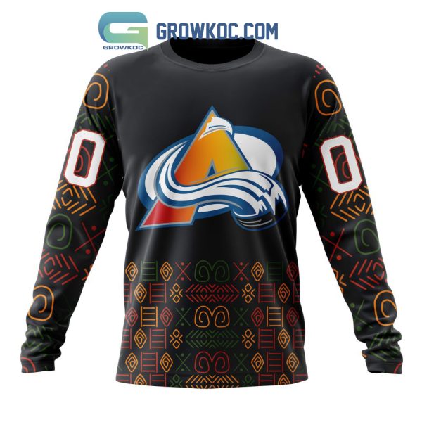 Colorado Avalanche Black History Month Personalized Hoodie Shirts