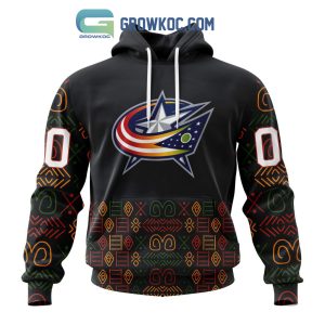 Columbus Blue Jackets Black History Month Personalized Hoodie Shirts