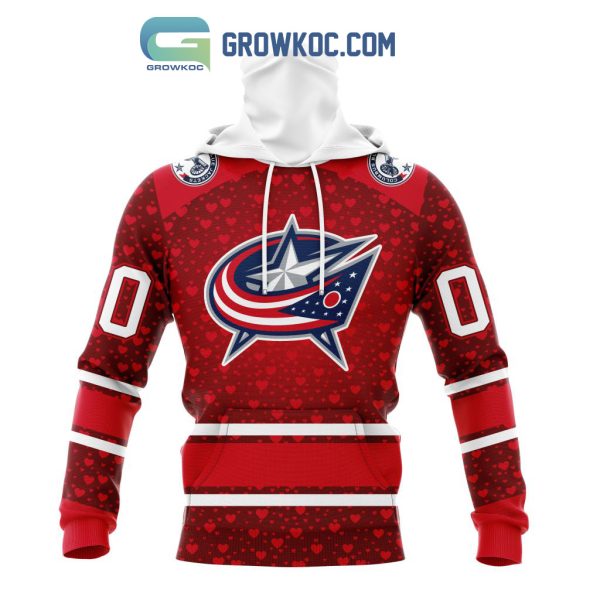 Columbus Blue Jackets Valentines Day Fan Hoodie Shirts