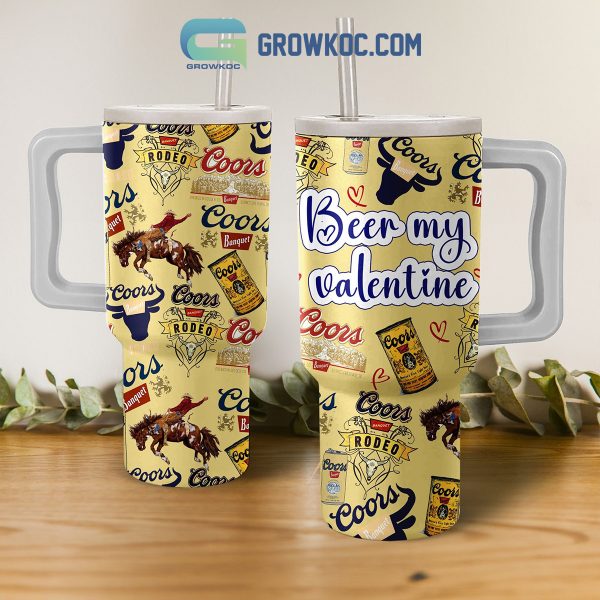 Coors Rodeo Beer My Valentine 40oz Tumbler