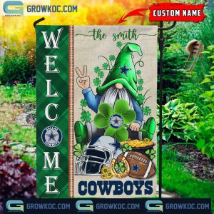 Dallas Cowboys St. Patrick’s Day Shamrock Personalized Garden Flag
