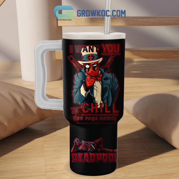 Deadpool Starbuck Coffee 40oz Tumbler