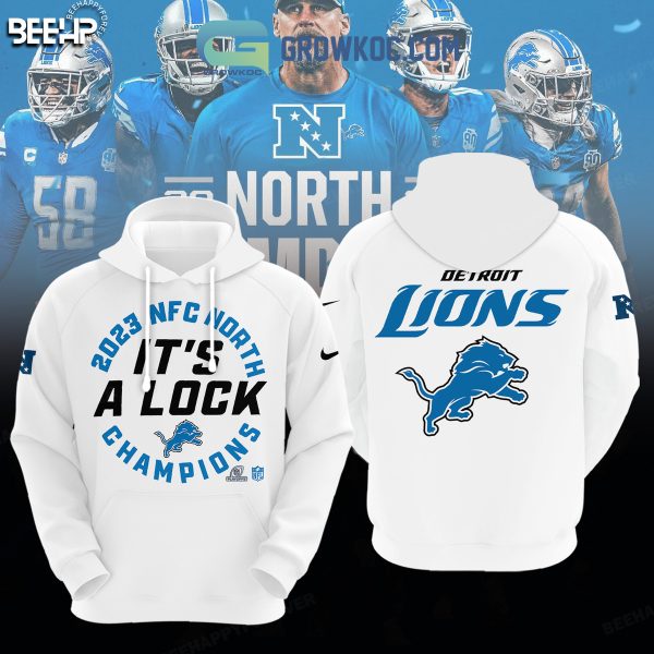 Detroit Lions 2023 NFC North Champions It’s A Lock Hoodie T Shirt