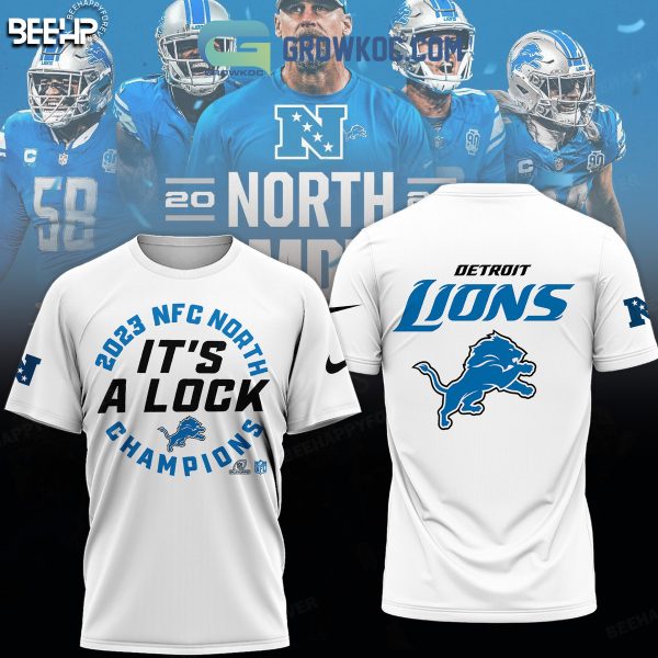 Detroit Lions 2023 NFC North Champions It’s A Lock Hoodie T Shirt