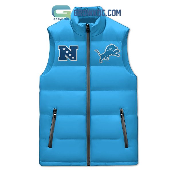 Detroit Lions All Fight All Heart North Champions Sleeveless Puffer Jacket