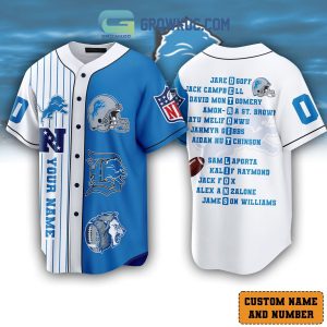 Detroit Lions The Champions Team Personalized Baseball Jersey