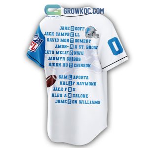 Detroit Lions The Champions Team Personalized Baseball Jersey