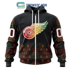 Detroit Red Wings Black History Month Personalized Hoodie Shirts