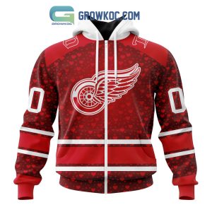 Detroit Red Wings Valentines Day Fan Hoodie Shirts