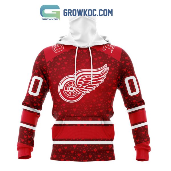 Detroit Red Wings Valentines Day Fan Hoodie Shirts