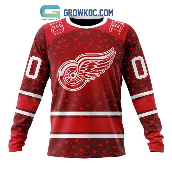 Detroit Red Wings Valentines Day Fan Hoodie Shirts