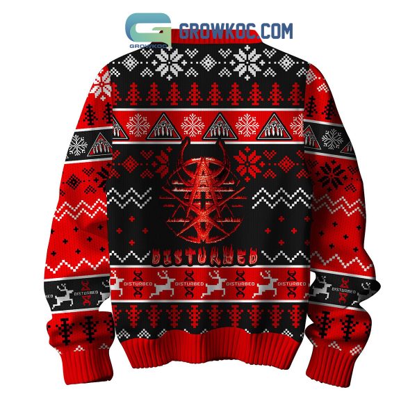 Disturbed Band Red Hell Ugly Sweater