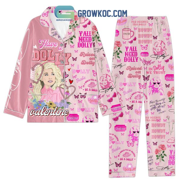 Dolly Parton Valentine Polyester Pajamas Set