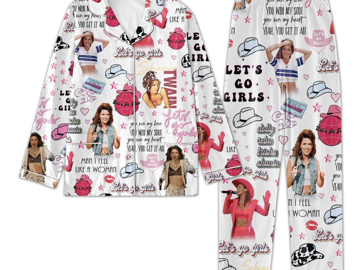 Dolly Reba Trisha Shania Let's Go Girls Polyester Pajamas Set - Growkoc