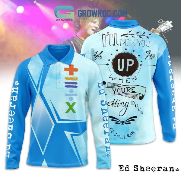 Ed Sheeran Pick You Long Sleeve Polo Shirt